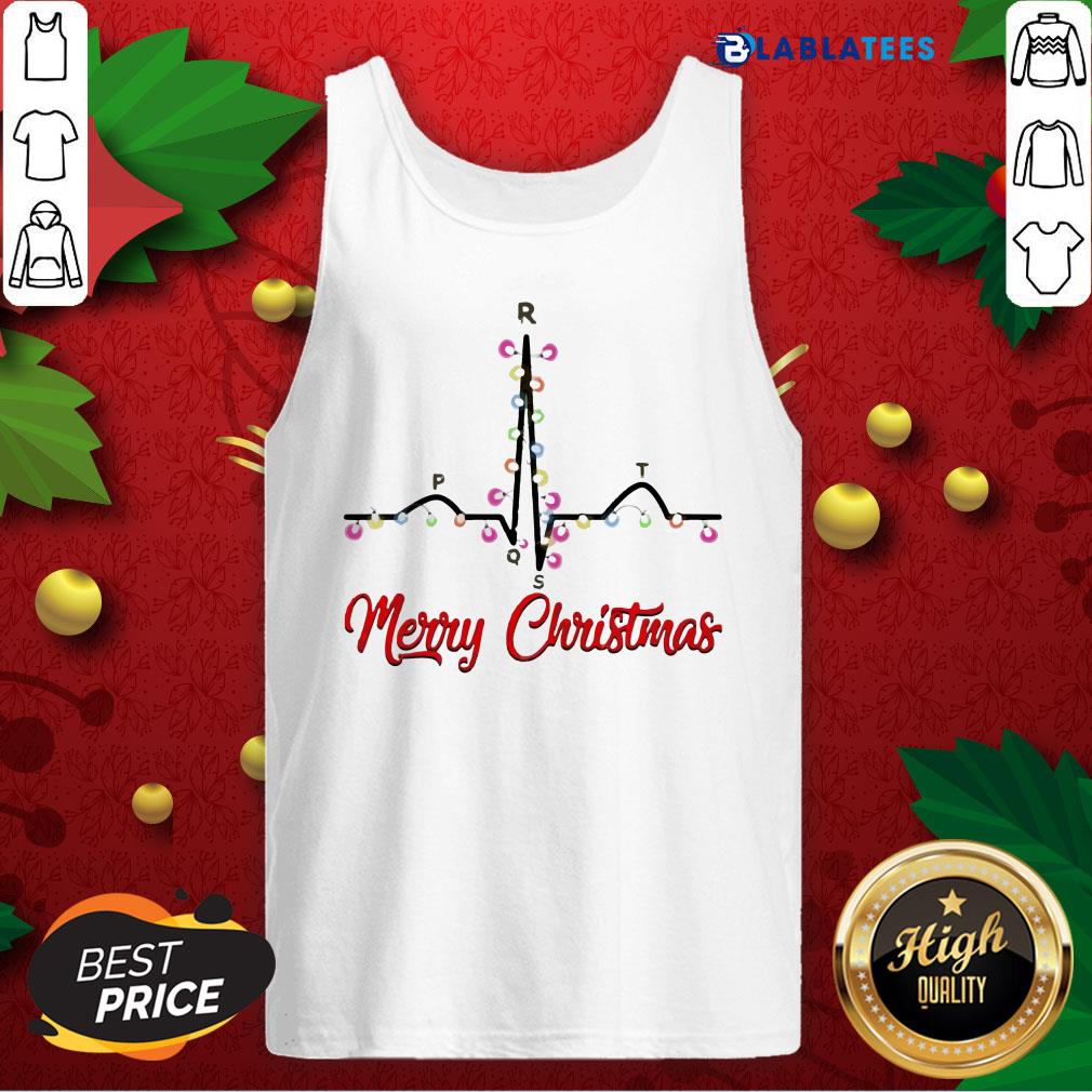 Happy PQRST Heartbeat Christmas Cardiologist Shirt - Image 4