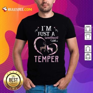Happy Reindeer Im Just A Sweetheart With A Temper Wallpaper Shirt