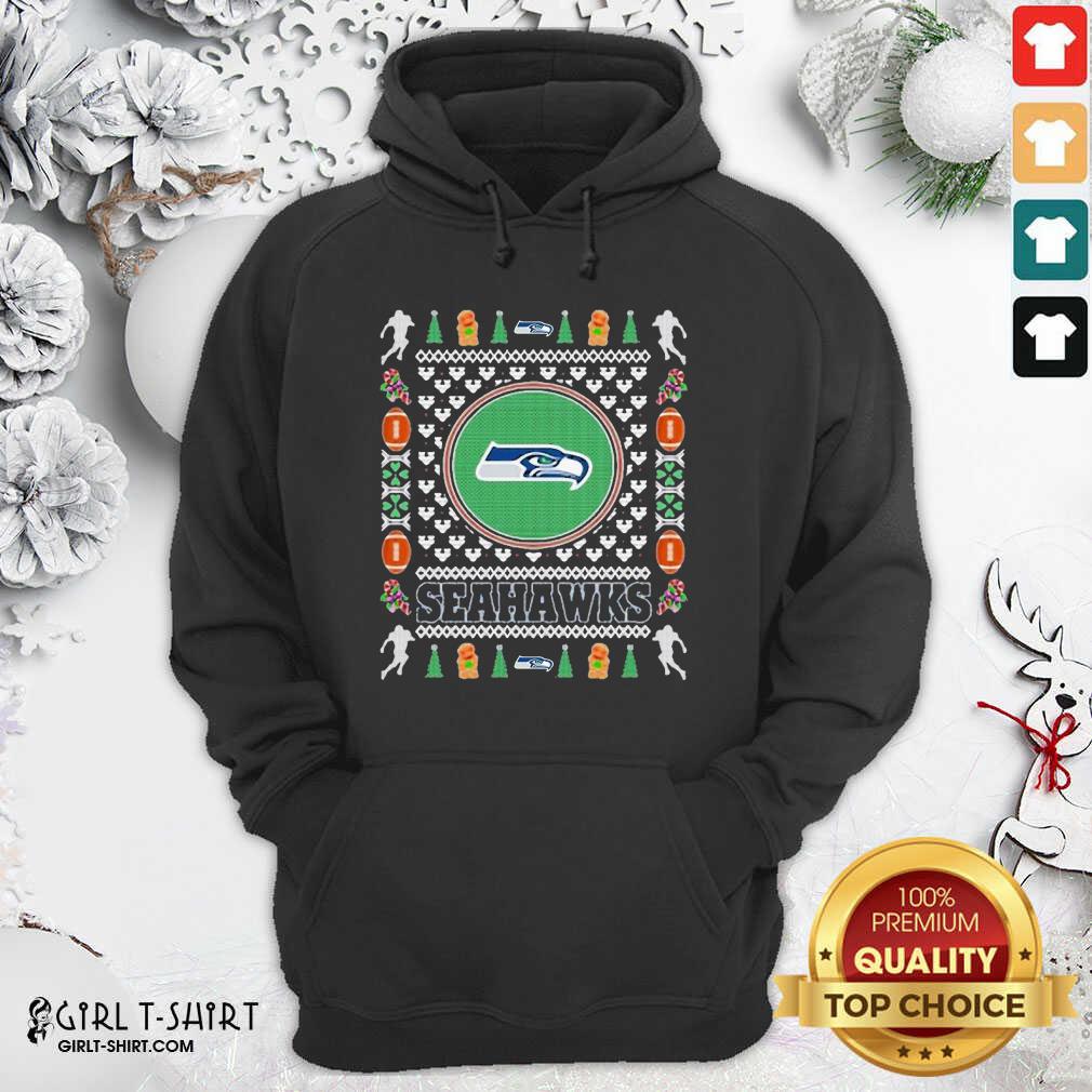 Hot Seattle Seahawks Merry Ugly Christmas Shirt - Image 5
