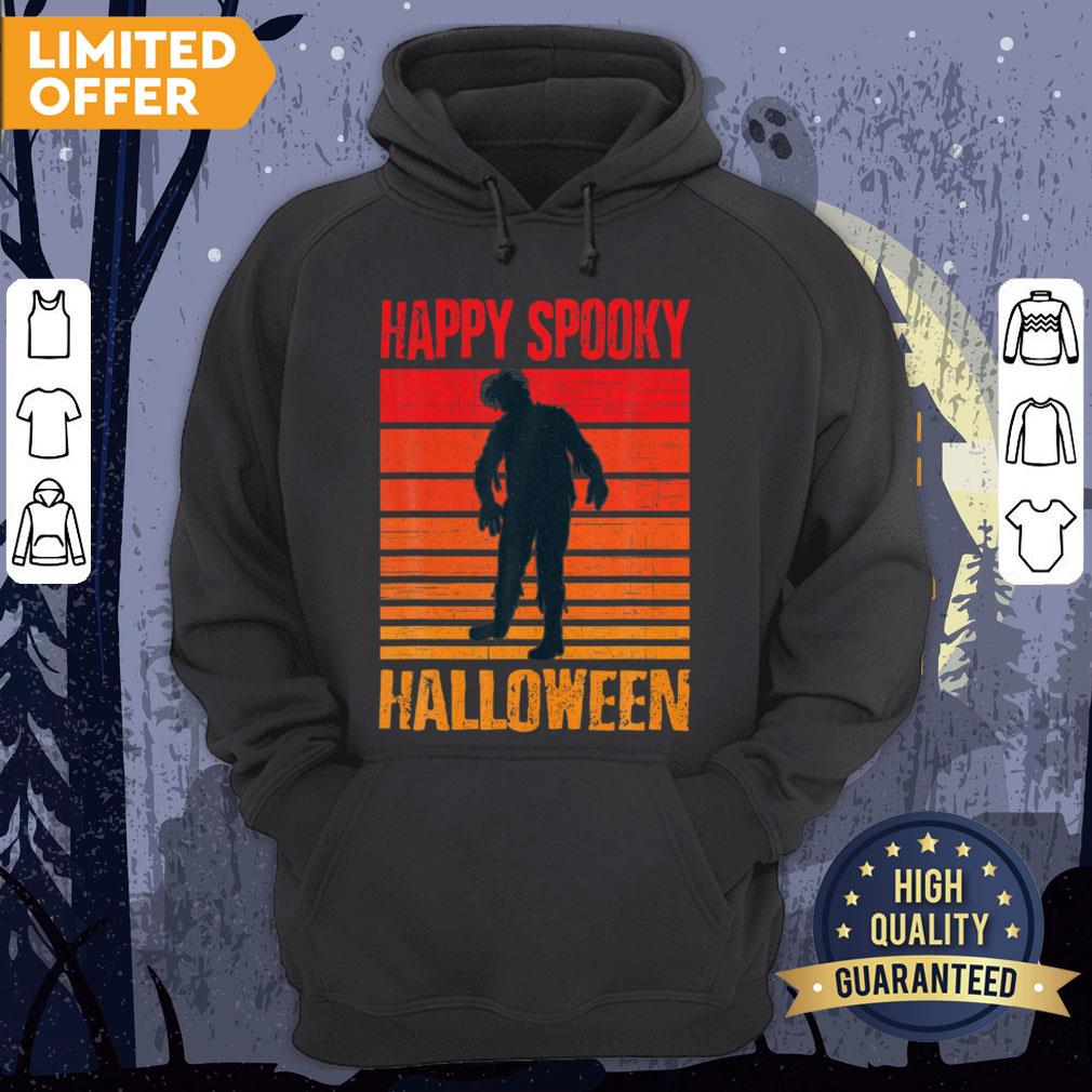 Happy Spooky Halloween Cute Scary Zombie Vintage Funny Shirt - Image 5