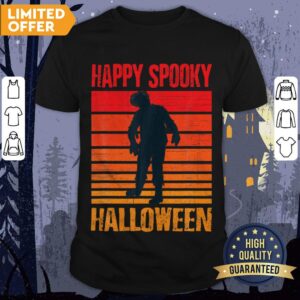 Happy Spooky Halloween Cute Scary Zombie Vintage Funny Shirt
