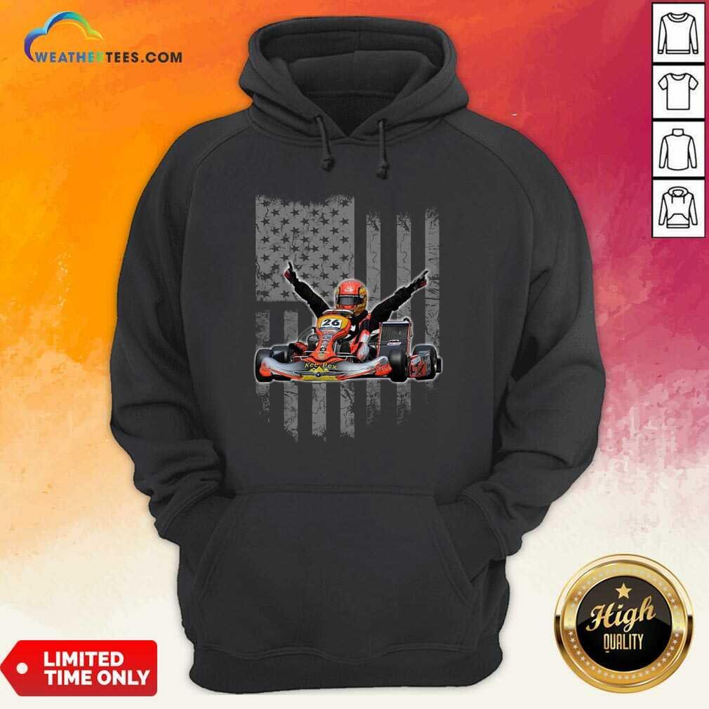 Happy Sports Car Racing American Flag Shirt - Image 5