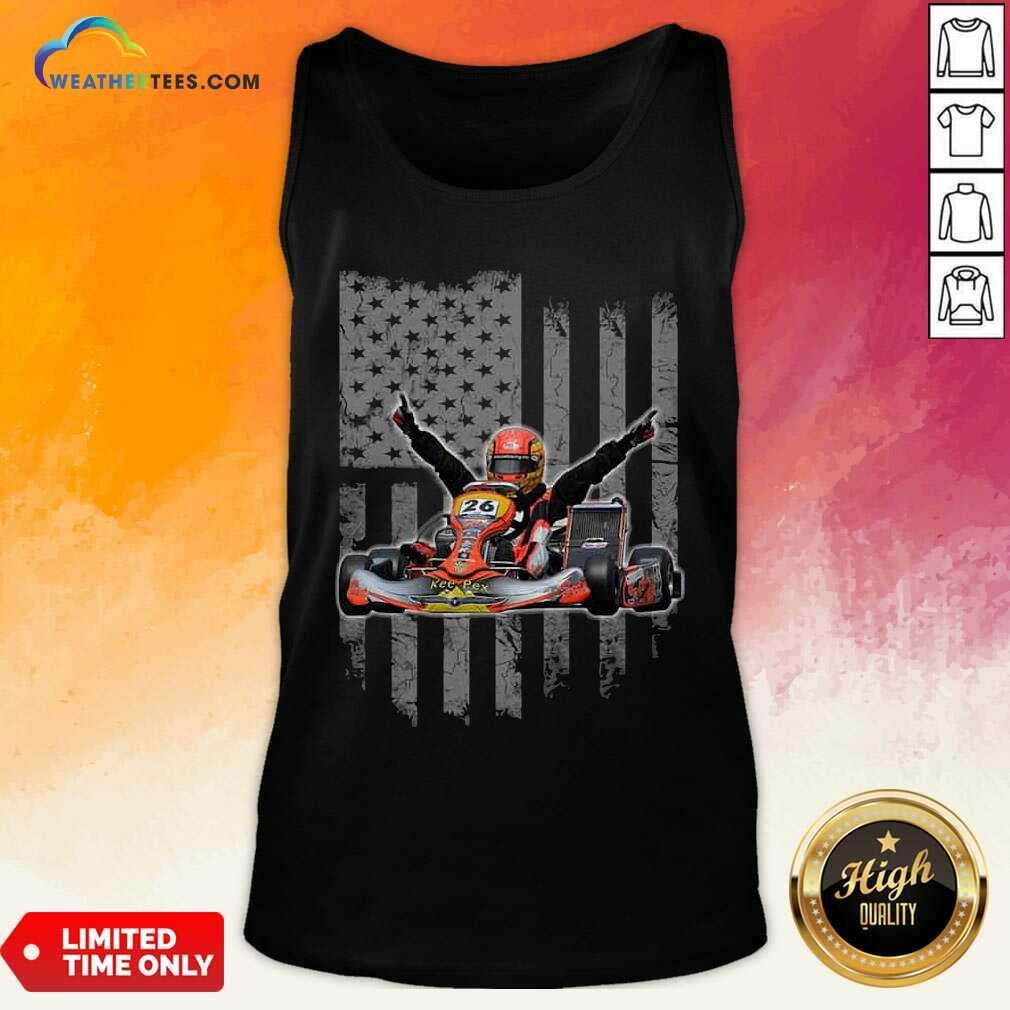 Happy Sports Car Racing American Flag Shirt - Image 3