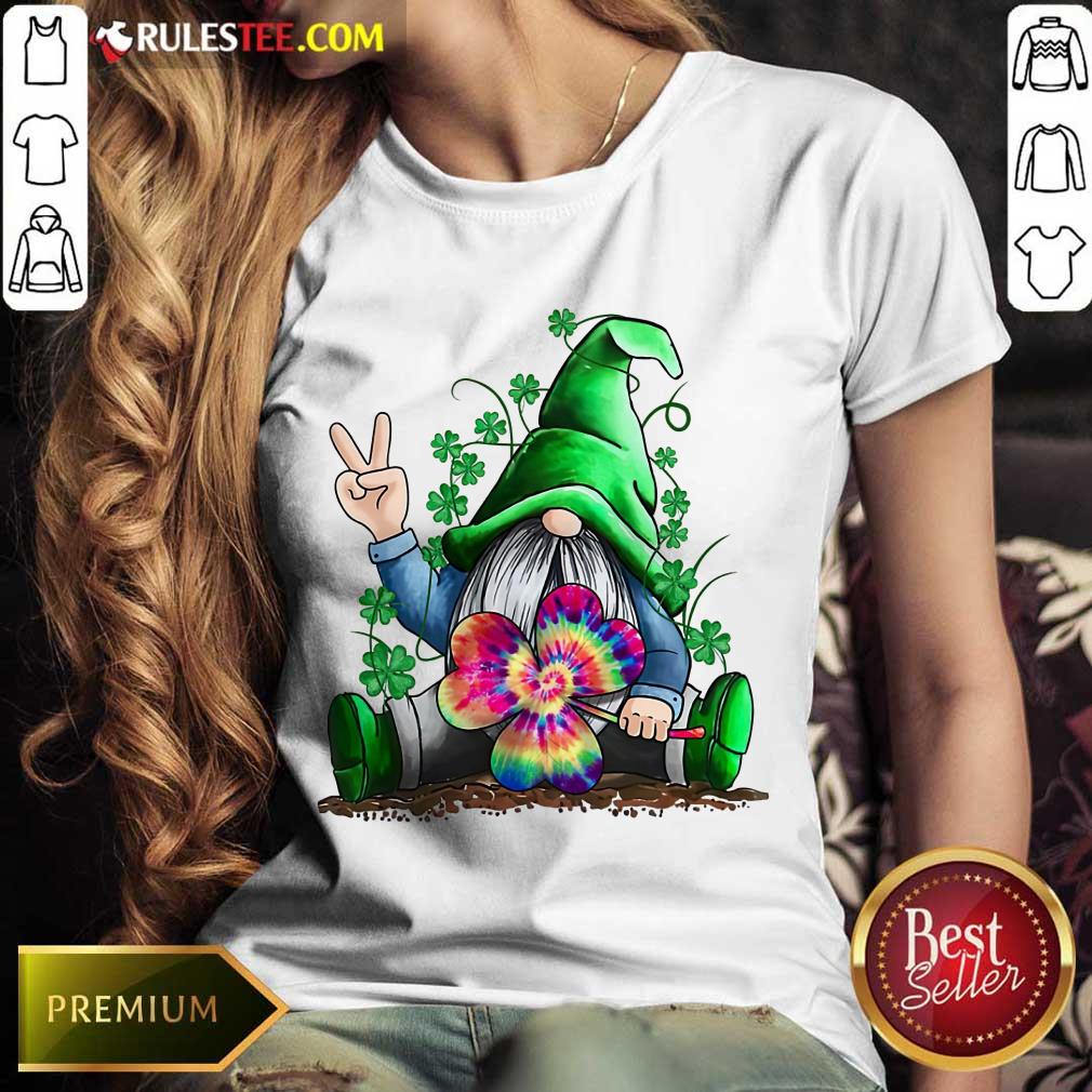 Happy St Patricks Day Hippie Gnome Shirt - Image 3