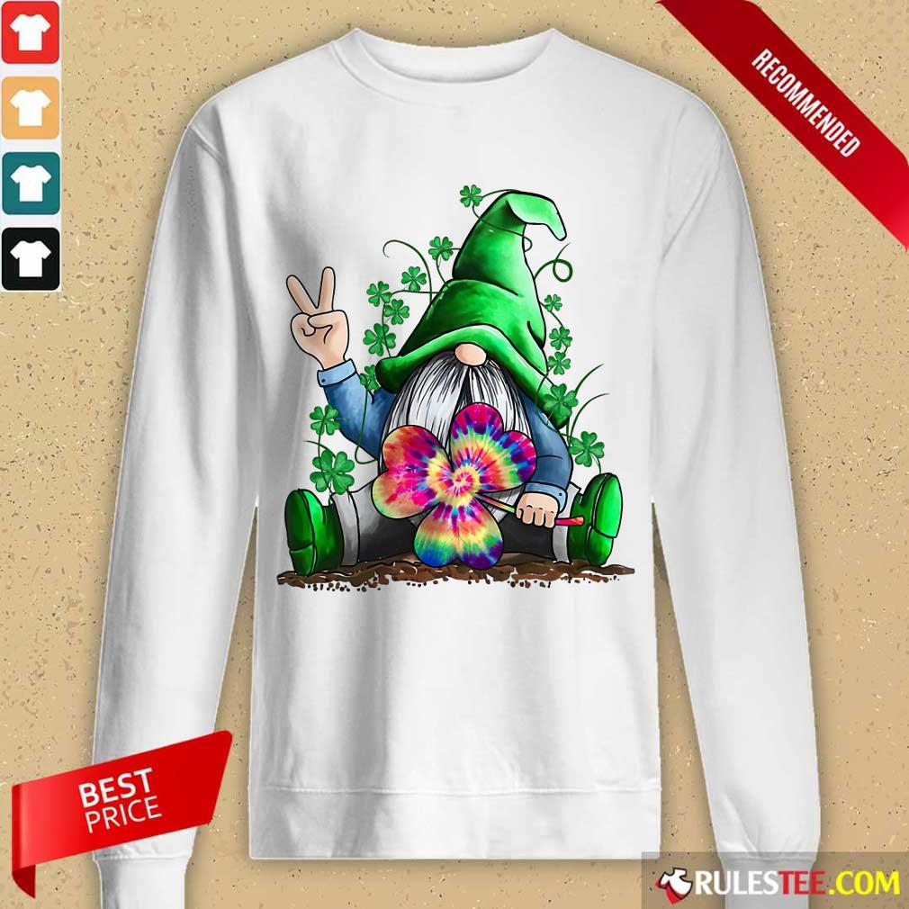 Happy St Patricks Day Hippie Gnome Shirt - Image 2