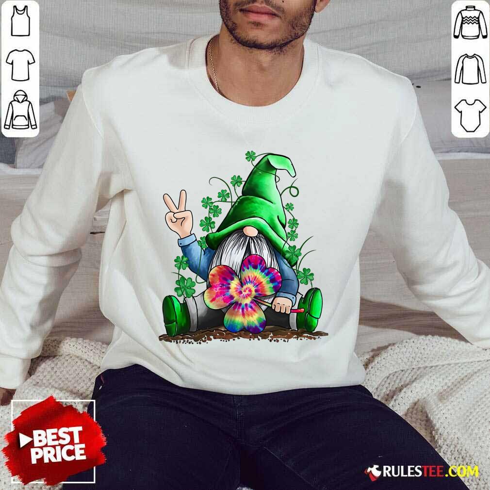 Happy St Patricks Day Hippie Gnome Shirt - Image 5