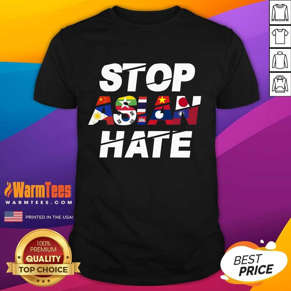 Happy Stop Asian Hate Flag Positive Shirt