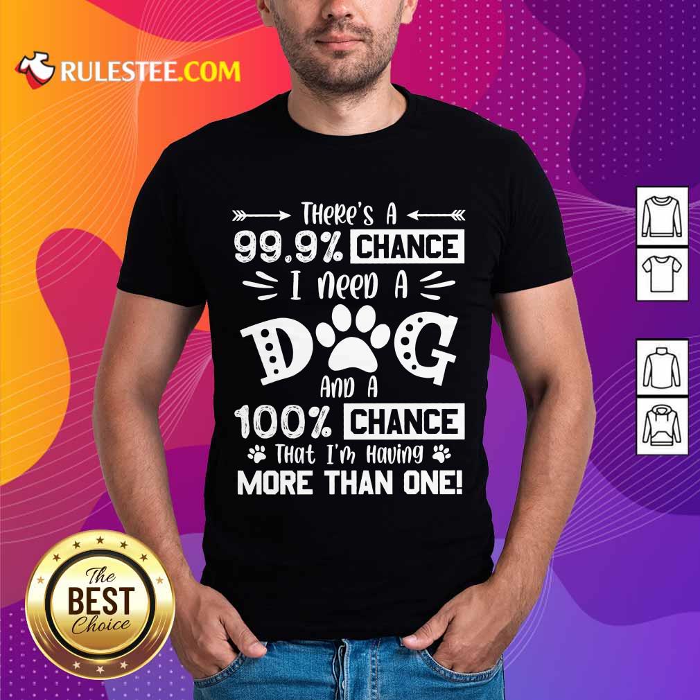 Happy There A Chance I Need A Dog Shirt