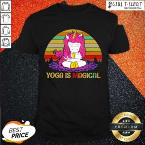 Happy Unicorn Yoga Is Magical Vintage shirt