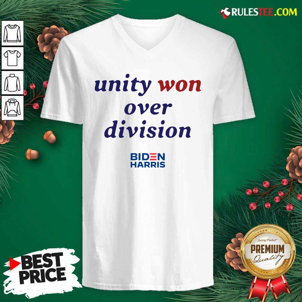 Happy Unity Won Over Division Biden Harris Shirt - Image 3