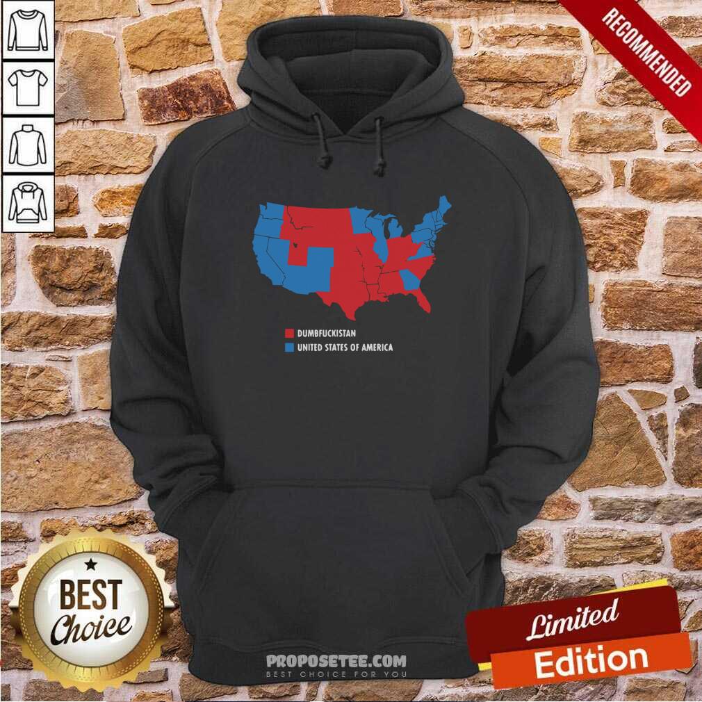 Happy Usa And Dumbfuckistan Democrats 2020 Election Map Shirt - Image 2
