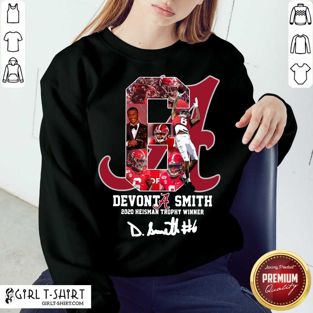 Hard 6 Devonta Smith 2020 Heisman Trophy Winner Signature Shirt - Image 4