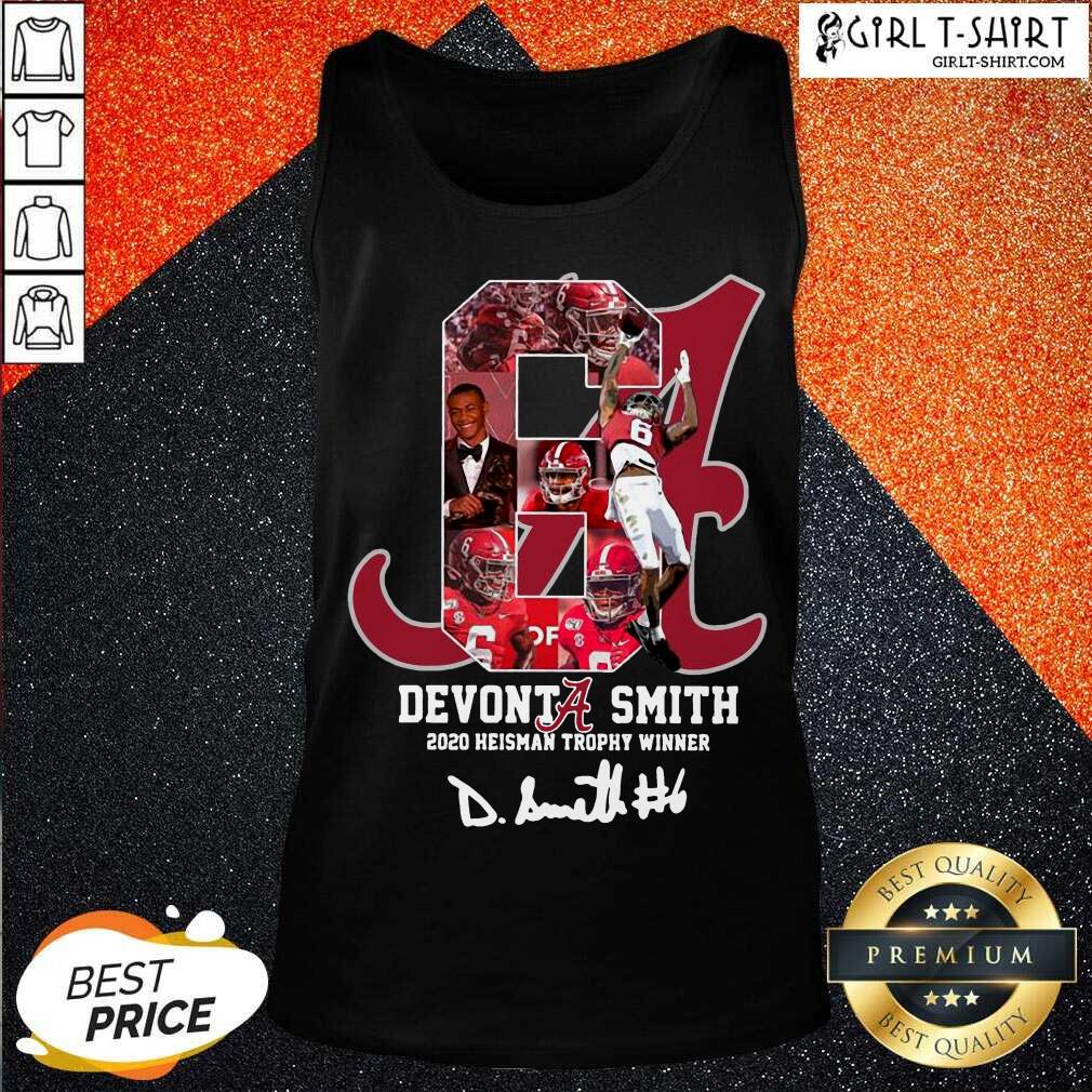 Hard 6 Devonta Smith 2020 Heisman Trophy Winner Signature Shirt - Image 3