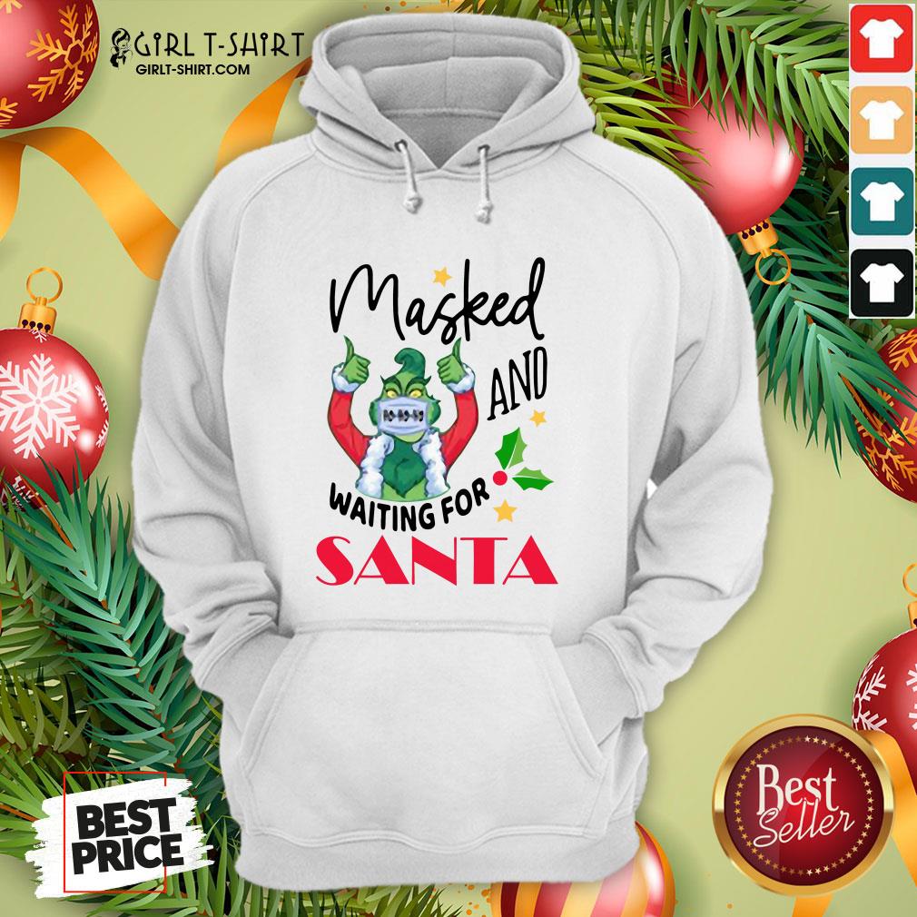 Hard Masked And Waiting For Santa Christmas Shirt - Image 5
