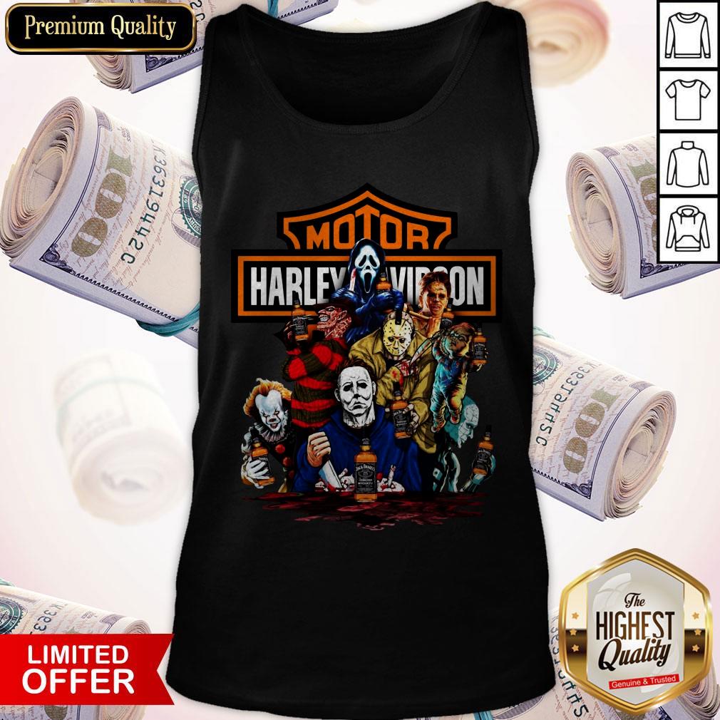 Harley Davidson Horror Film Characters Jack Daniel’s Shirt - Image 3
