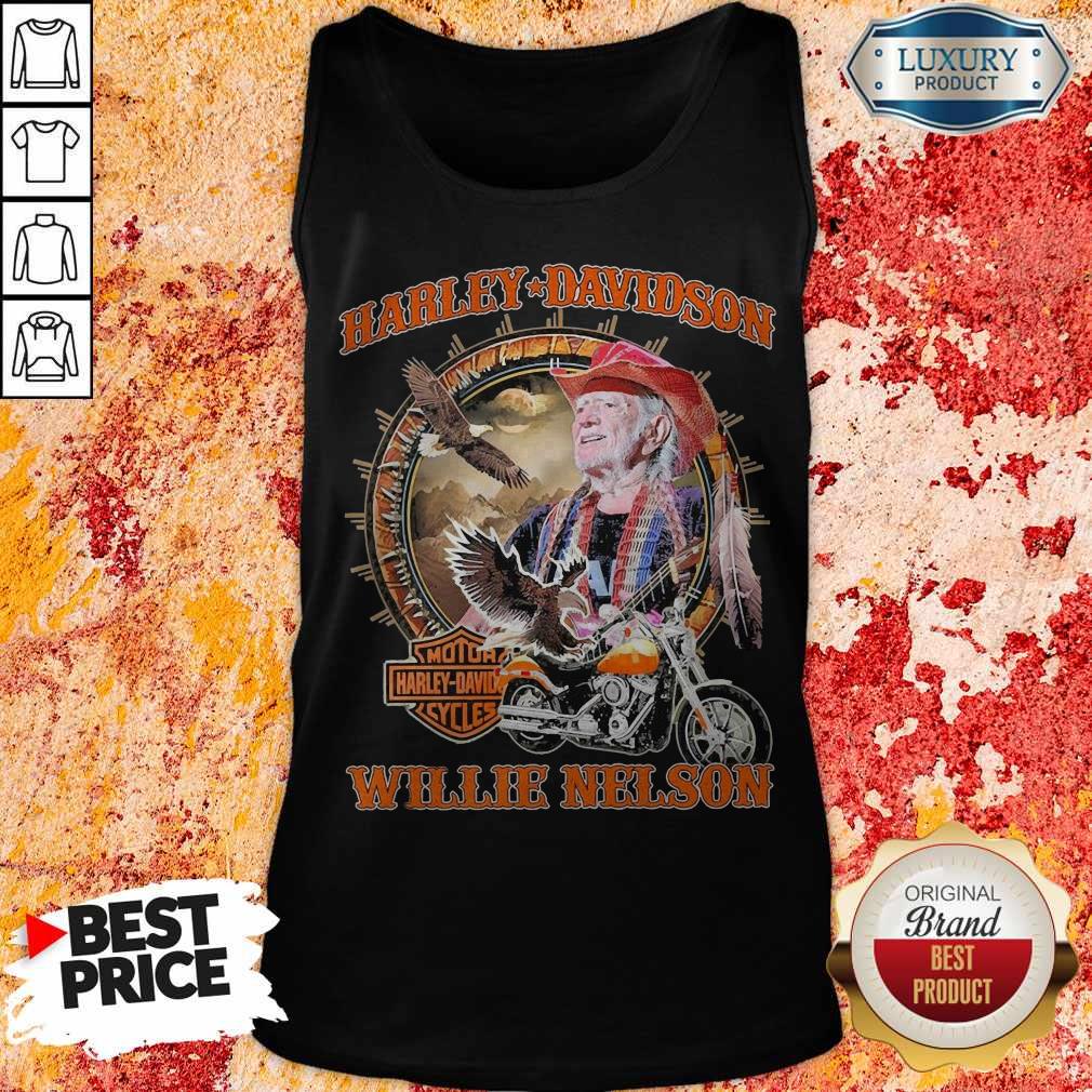 Harley Davidson Willie Nelson Shirt - Image 2
