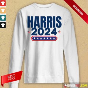 Alternative view of Harris 2024 Stars And Stripes Red White And Blue Shirt