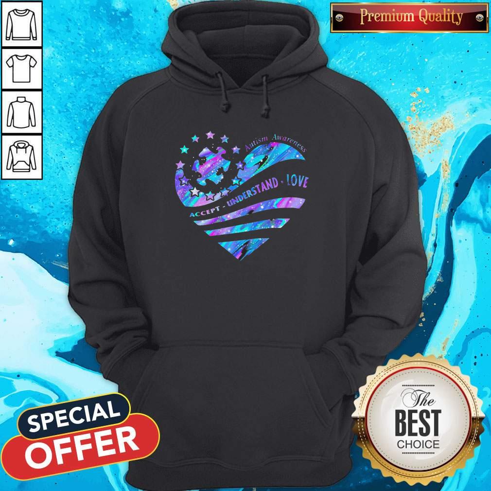 Heart Autism Awareness Accept Understand Love Shirt - Image 3
