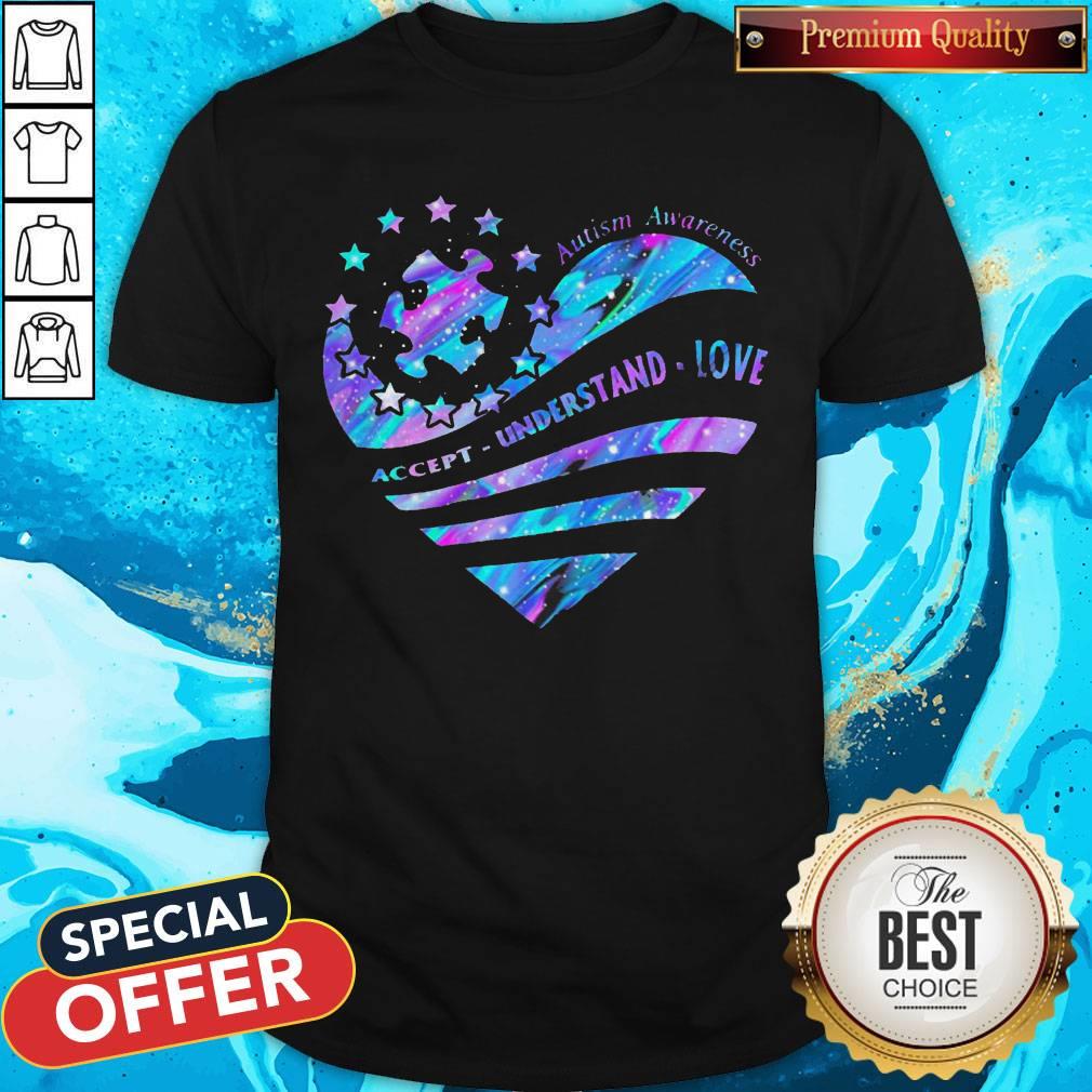 Heart Autism Awareness Accept Understand Love Shirt