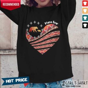 Alternative view of Heart Mama Bear Mother Day Shirt