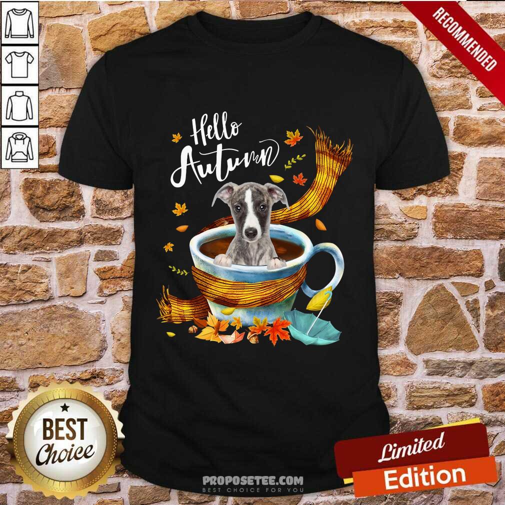 Hello Autumn Whipped Dog Coffee Shirt