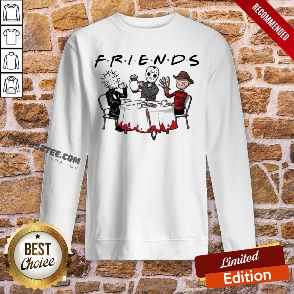 Hellraiser Jason Voorhees Freddy Krueger Friends Halloween Shirt - Image 4