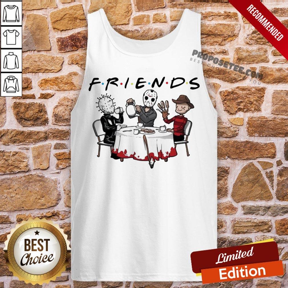 Hellraiser Jason Voorhees Freddy Krueger Friends Halloween Shirt - Image 2
