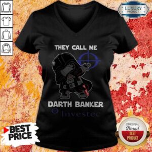 Alternative view of High Quality Star War Darth Vader They Call Me Darth Banker Investec Shirt