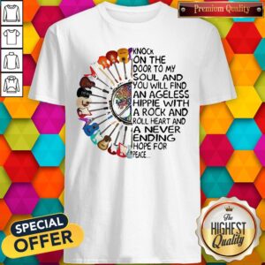 Hippie Guitar Knock On The Door To My Soul Shirt
