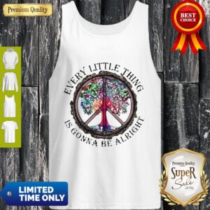 Alternative view of Hippie Tree Every Little Thing Is Gonna Be Alright Shirt