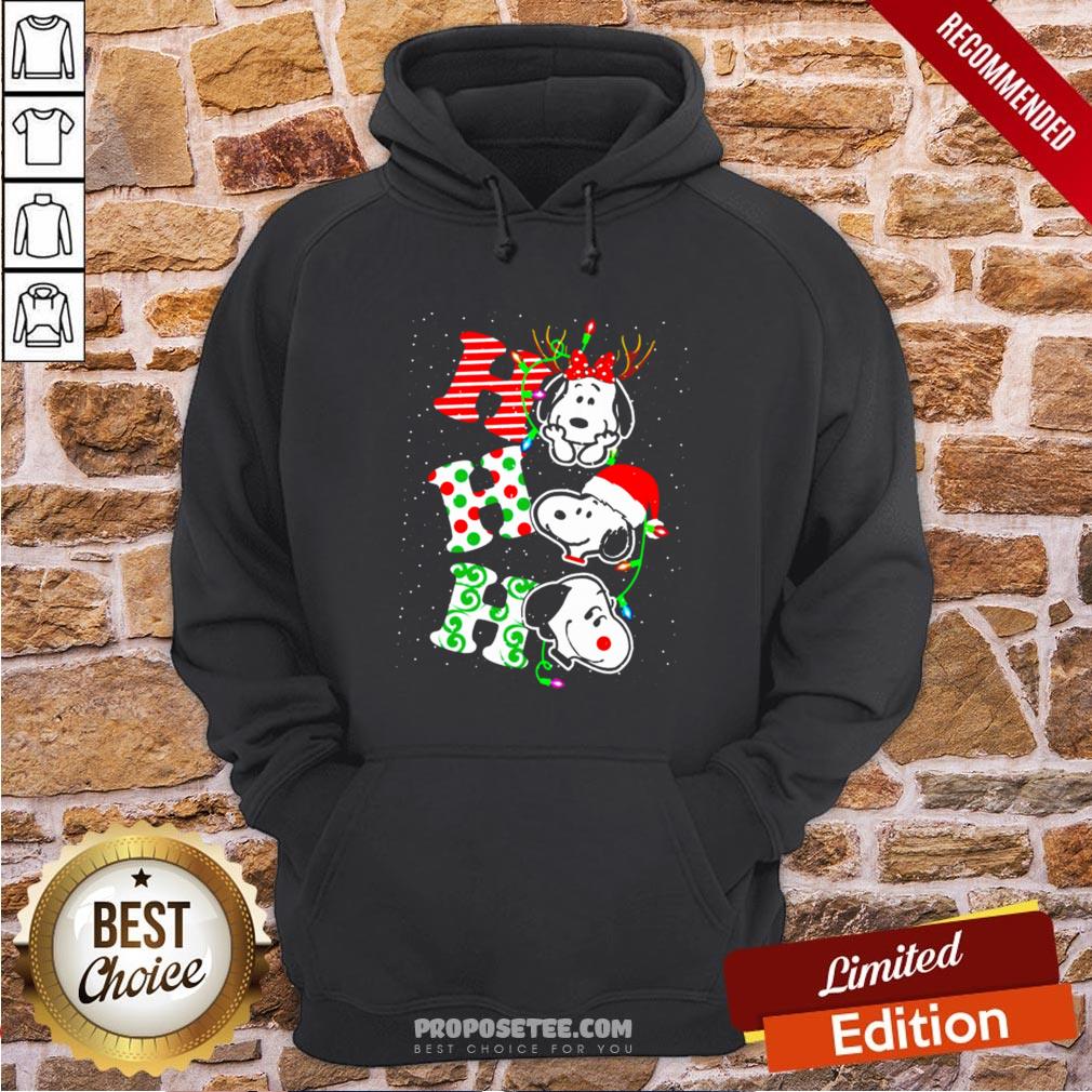 Ho Ho Ho Snoopy Christmas Shirt - Image 5
