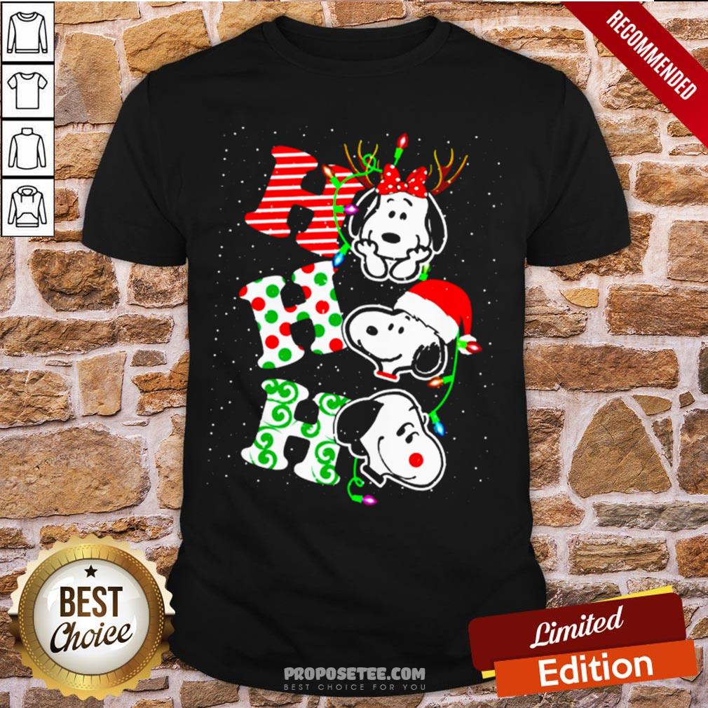 Ho Ho Ho Snoopy Christmas Shirt