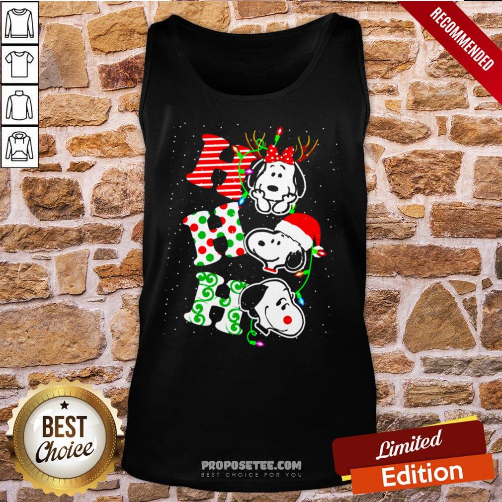 Ho Ho Ho Snoopy Christmas Shirt - Image 3