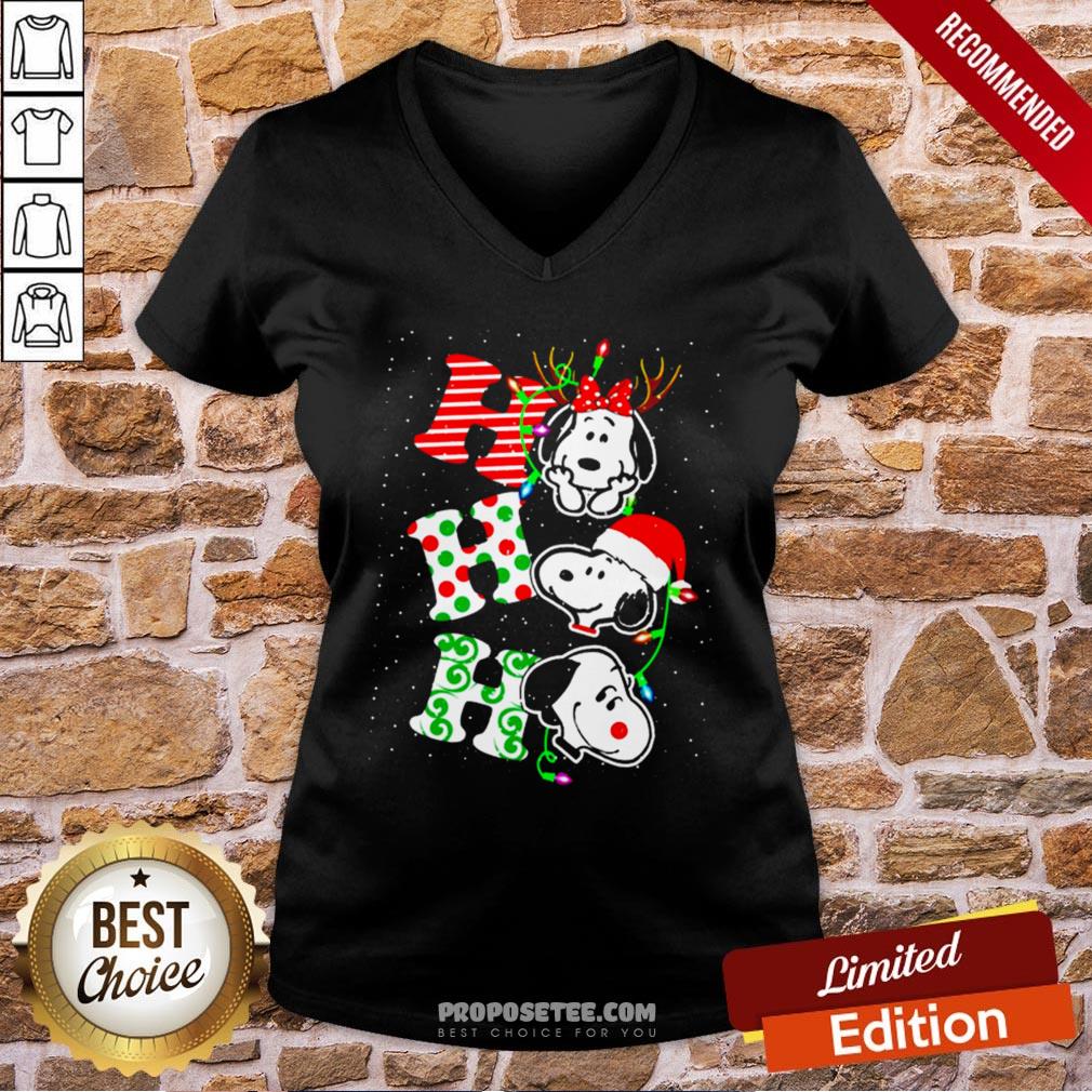 Ho Ho Ho Snoopy Christmas Shirt - Image 2