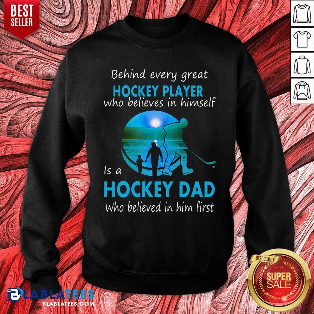Hockey Player Is A Hockey Dad Shirt - Image 3