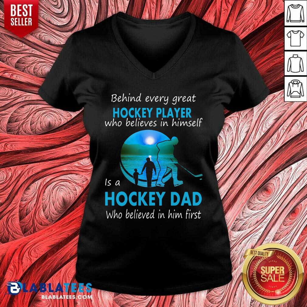 Hockey Player Is A Hockey Dad Shirt - Image 2