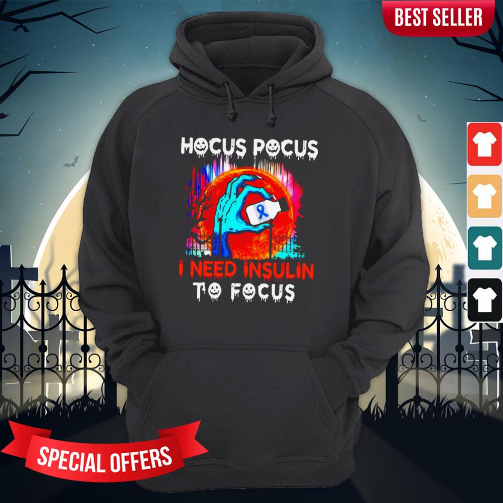 Hocus Pocus I Need Insulin To Focus Halloween Shirt - Image 5