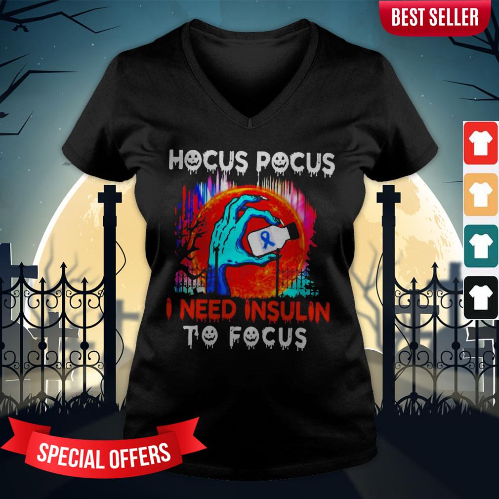 Hocus Pocus I Need Insulin To Focus Halloween Shirt - Image 2