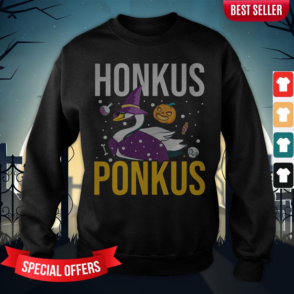 Honkus Ponkus Shirt Funny Halloween Witches Duck Gifts Shirt - Image 4