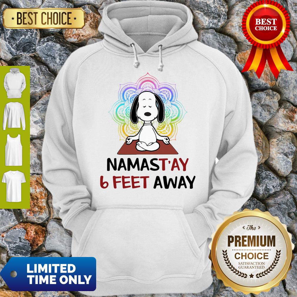 Good Snoopy Namastay 6 Feet Away Shirt - Image 2