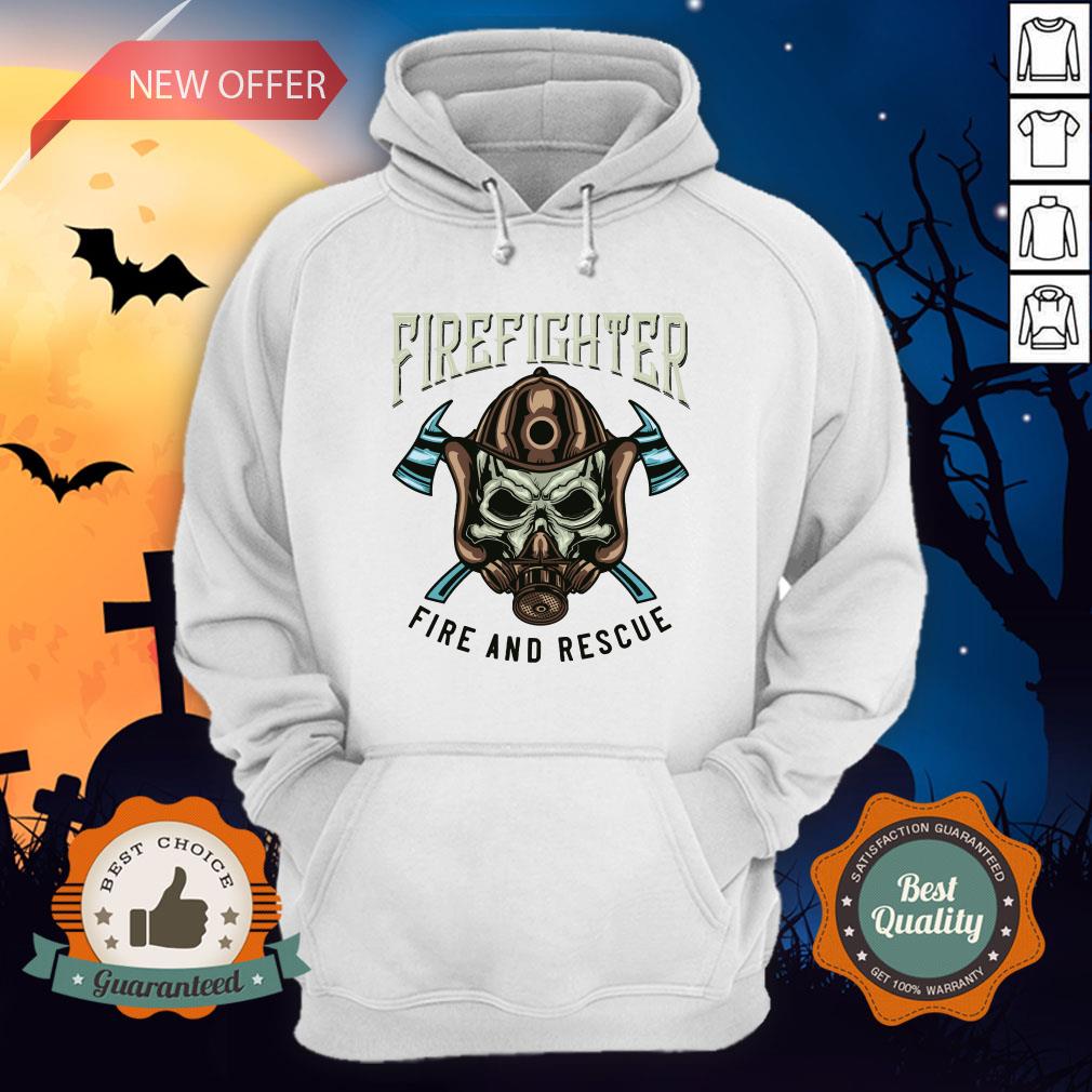 Halloween Firefighter Rescue Fire And Rescue Shirt - Image 4