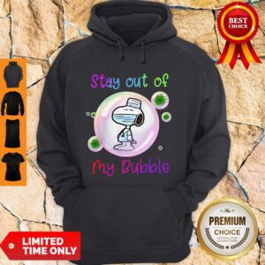 Alternative view of Top Stay Out Of My Bubble Funny Shirt Snoopy Lovers Shirt