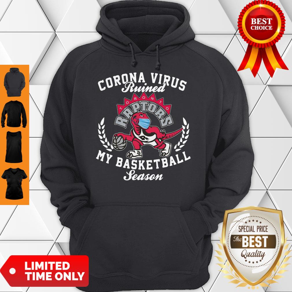 Toronto Raptors Coronavirus Ruined My Basketball Season Shirt - Image 2