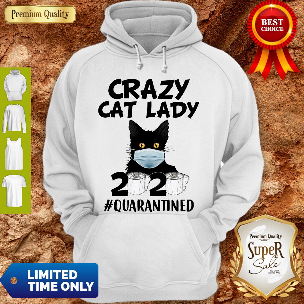 Official Crazy Cat Lady 2020 #Quarantined Shirt - Image 3