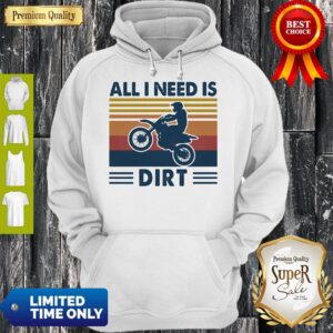 Alternative view of Official Motocross All I Need Is Dirt Vintage Shirt