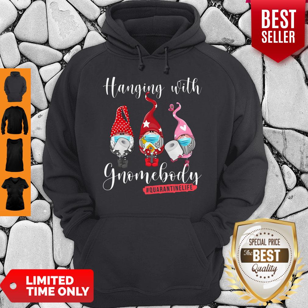 Hanging With Gnomebody Mask Toilet Paper Quarantinelife Shirt - Image 2