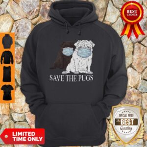 Alternative view of Original Save The Pugs Mask Coronavirus Shirt