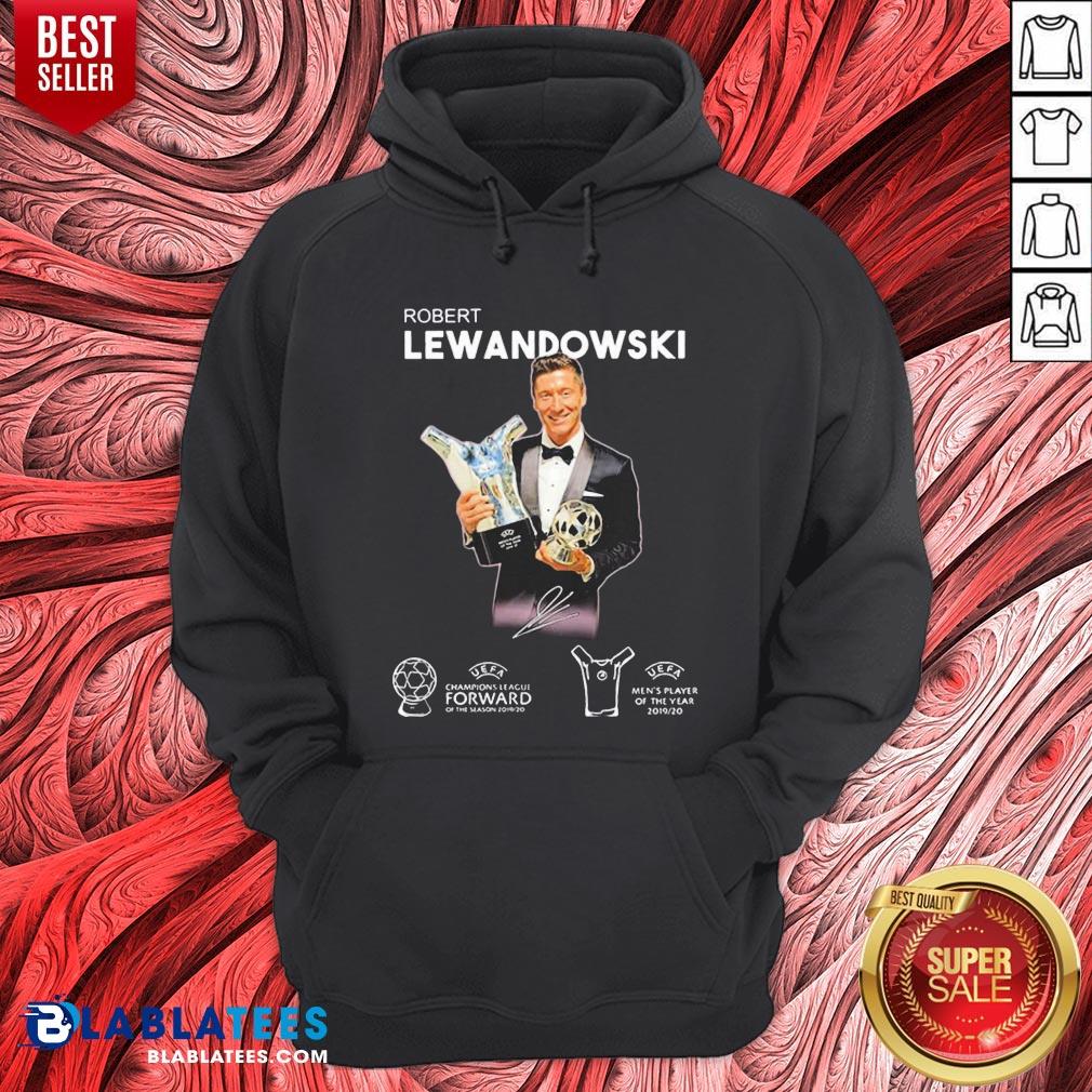 Original Robert Lewandowski Golden Ball UEFA Champions 2019 2020 Signature Shirt - Image 5