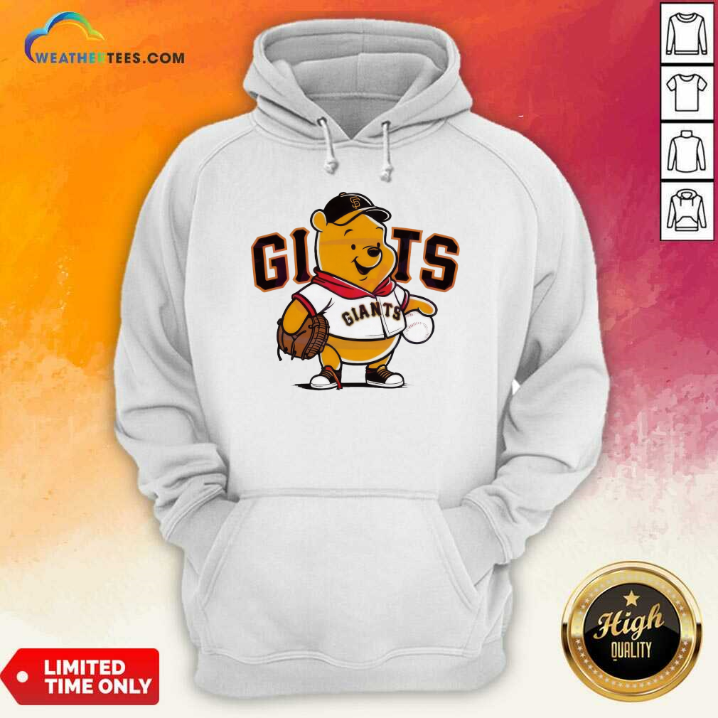 Winnie The Pooh San Francisco Giants Baseball T-Shirt - Image 3
