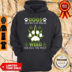 Alternative view of Awesome Dogs Weed Solves The Rest Shirt